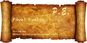 Pável Evelin névjegykártya